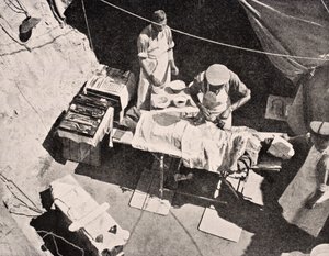 Field surgery on Gallipoli Peninsula, Turkey, 1915 (from 
